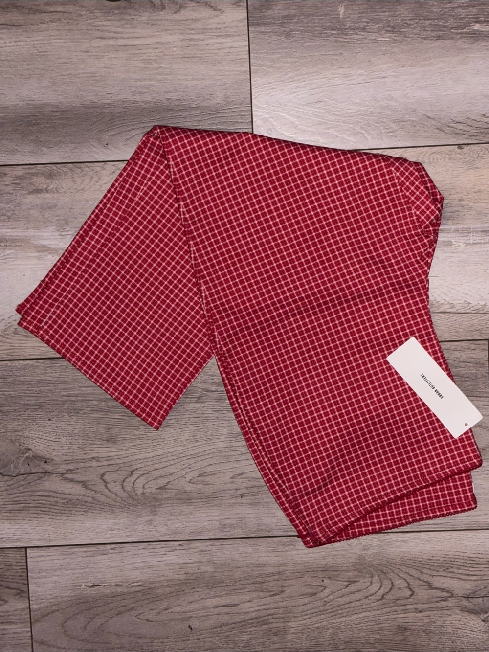 Urban Outfitters Red Checked Capri Leggings - Picture 4 of 4